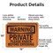 Signmission Private Please Knock Before Entering OSHA Warning Sign, Aluminum, 14in W x 10in L, 2PK OS-2PACK-WS-A-1014-L-12347 - alternate 4